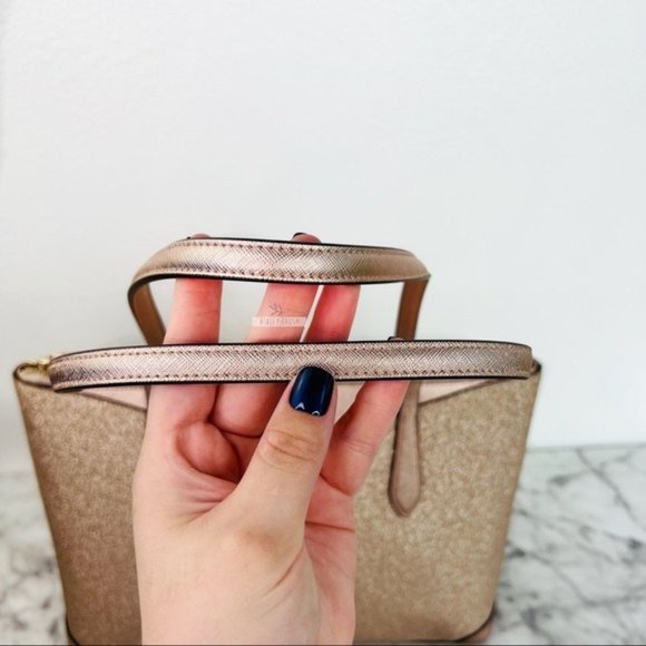 Kate Spade Shimmy Lola Greta Joeley Glitter Large Tote Shoulder Bag Rose… - Picture 6 of 11